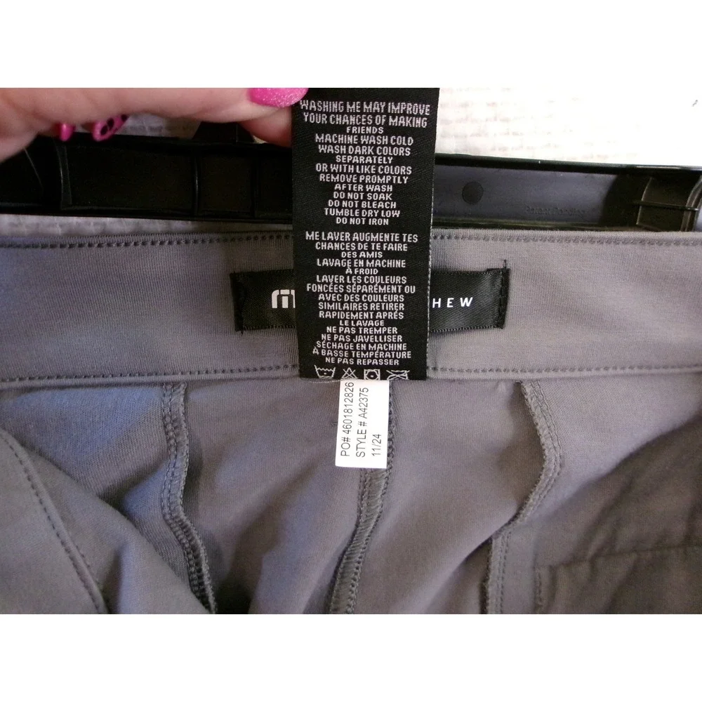 TravisMathew Stretchknit Shorts Mens 42 Quiet Shade Grey Golf‎ A42375 NWT